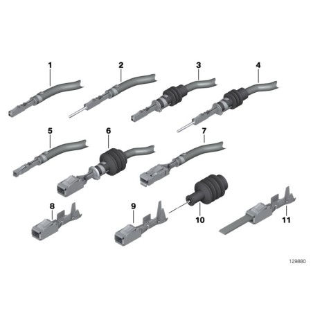 Connecteur Buchsenkontakt Elo-Power MIT K - Pièce d'origine BMW 61130056965