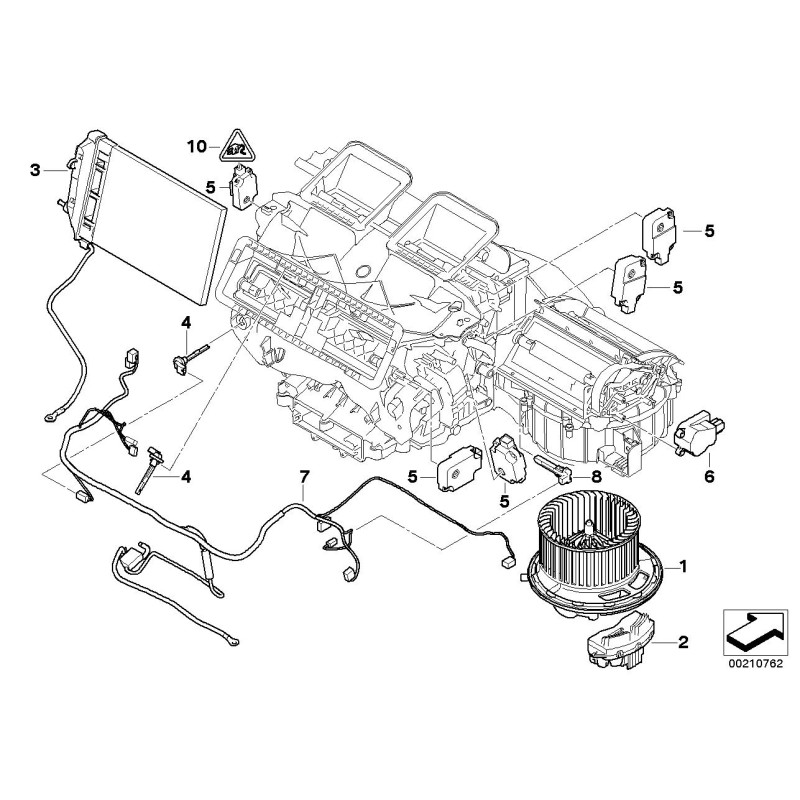 Connecteur pour faisceau de câblage de l'unité de dernière étape - Pièce d'origine BMW 61136925196
