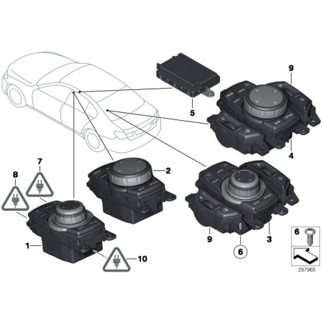 Contrôleur - Pièce d'origine BMW 65829206448