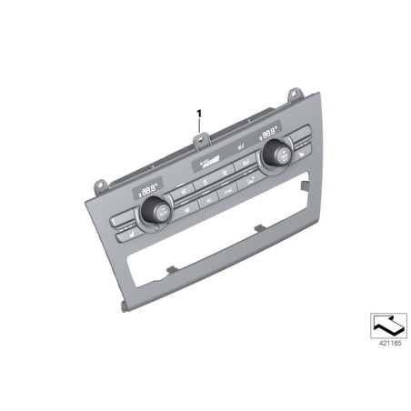 Unité de contrôle de la climatisation automatique haute - Pièce d'origine BMW 64116825513