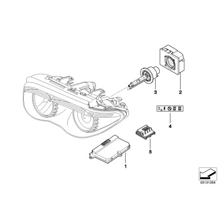 Unité de commande pour l'éclairage adaptatif des virages - Pièce d'origine BMW 63126941634