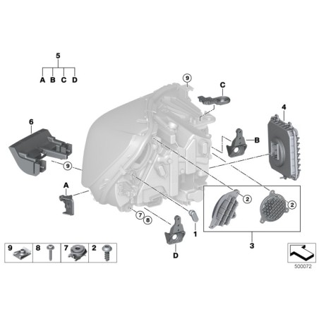 Unité de contrôle avant - Pièce d'origine BMW 63117492028