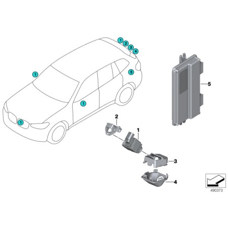 Unité de contrôle pour Surround VI - Pièce d'origine BMW 66519459780