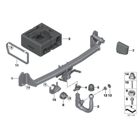 Unité de contrôle - Pièce d'origine BMW 71606889590