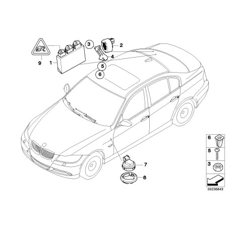 Unité de contrôle Pdc - Pièce d'origine BMW 66206982401