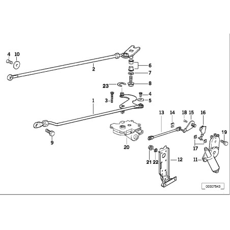 Moteur d'aile convertible - Pièce d'origine BMW 67618353577 Moteur d'aile convertible - Pièce d'origine BMW 67618353577