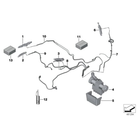 Unité hydraulique décapotable E93 - Pièce d'origine BMW 54377128779 Unité hydraulique décapotable E93 - Pièce d'origine BMW 54377128779