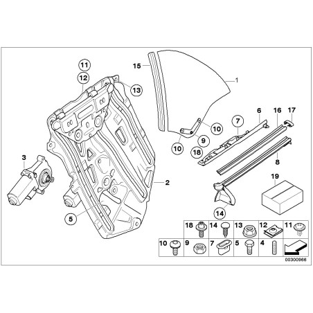 Joint d'étanchéité extérieur pour capote gauche N/S - Pièce d'origine BMW 51367894711 Joint d'étanchéité extérieur pour capote gauche N/S - Pièce d'origine BMW 51367894711