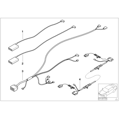 Faisceau de câblage décapotable gauche - Pièce d'origine BMW 54348243267 Faisceau de câblage décapotable gauche - Pièce d'origine BMW 54348243267