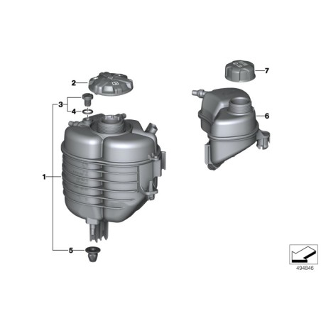 Vis de purge du liquide de refroidissement - Pièce d'origine BMW 11537793373