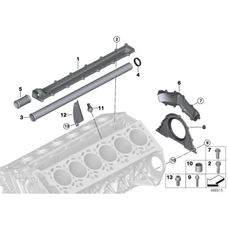 Tuyau de liquide de refroidissement - Pièce d'origine BMW 11511439976