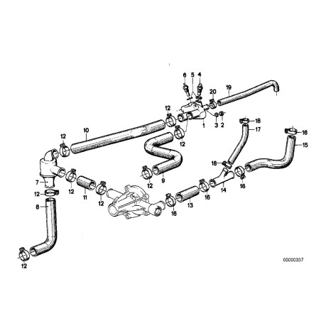 Capteur de température du liquide de refroidissement - Pièce d'origine BMW 62111268355