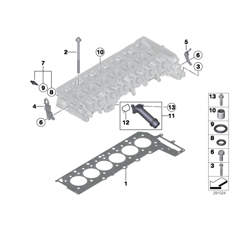 Connecteur du système de refroidissement - Pièce d'origine BMW 11127810707