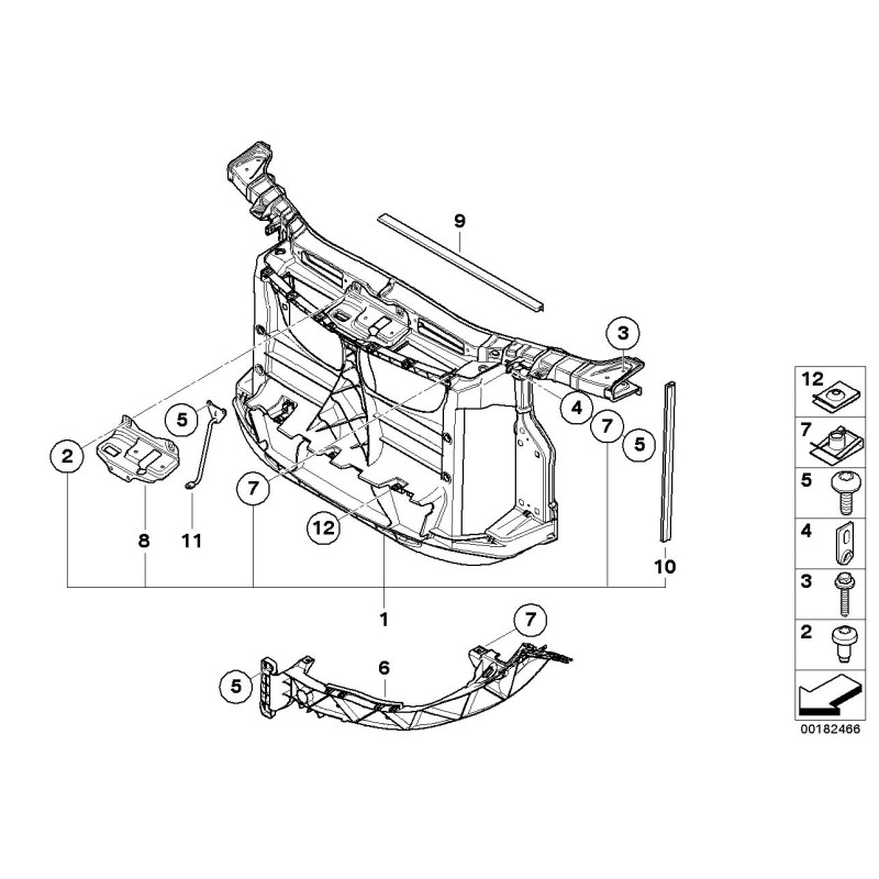 Support de base - Pièce d'origine BMW 51647193193
