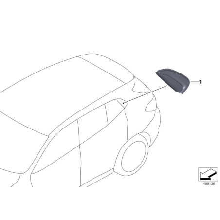 Garniture d'angle Shadow Line gauche - Pièce d'origine BMW 51137428287 Garniture d'angle Shadow Line gauche - Pièce d'origine BMW 51137428287