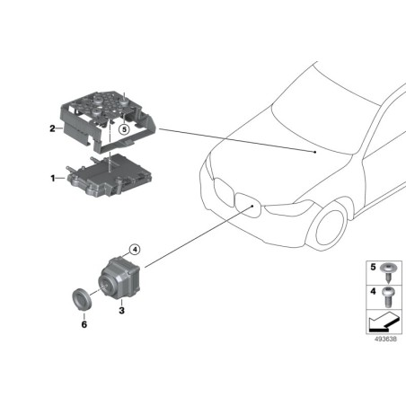Cache pour lentille - Pièce d'origine BMW 66549261106