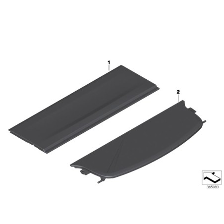 Housse pour compartiment à bagages - Pièce d'origine BMW 51477369588 Housse pour compartiment à bagages - Pièce d'origine BMW 51477369588