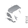 Cache pour couvercle de coffre - Pièce d'origine BMW 51477284157 Cache pour couvercle de coffre - Pièce d'origine BMW 51477284157