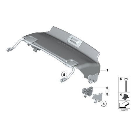 Housse pour coffre - Pièce d'origine BMW 51477341663 Housse pour coffre - Pièce d'origine BMW 51477341663