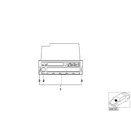 Housse - Pièce d'origine BMW 65126907825