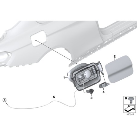 Couvercle de pot - Pièce d'origine BMW 51177270761