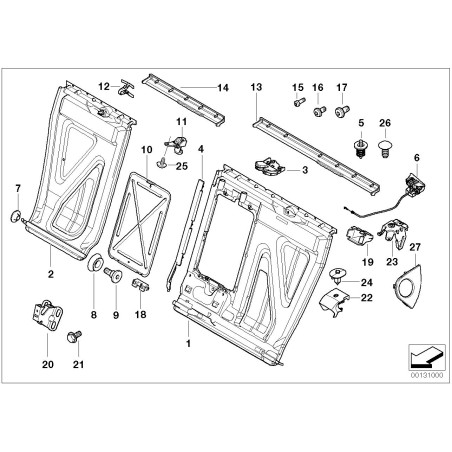 Cache de fenêtre de ventilation - Pièce d'origine BMW 52207028313