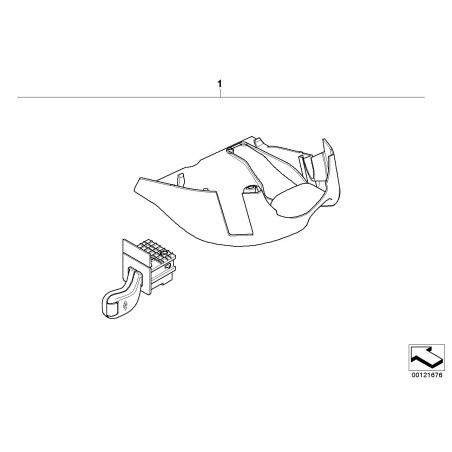 Kit complet de rétrofit de commutateur de régulateur de vitesse - Pièce d'origine BMW 65710153114 Kit complet de rétrofit de commutateur de régulateur de vitesse - Pièce d'origine BMW 65710153114