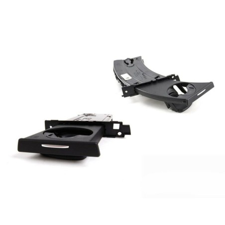Ensemble porte-gobelet noir RHD (côté droit) - Pièce d'origine BMW 51459173470/51459173464