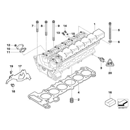 Joint de culasse - Pièce d'origine BMW 11127501304