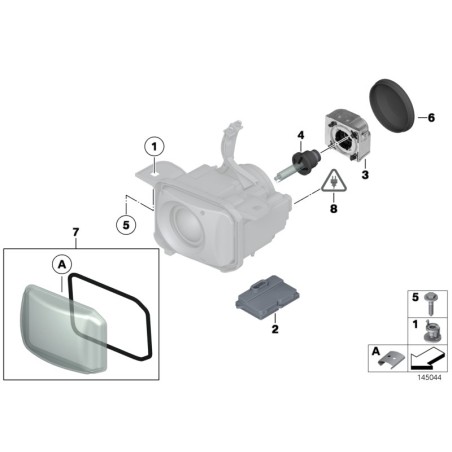 Ampoule de phare D2S HID - Pièce d'origine BMW 63217160806