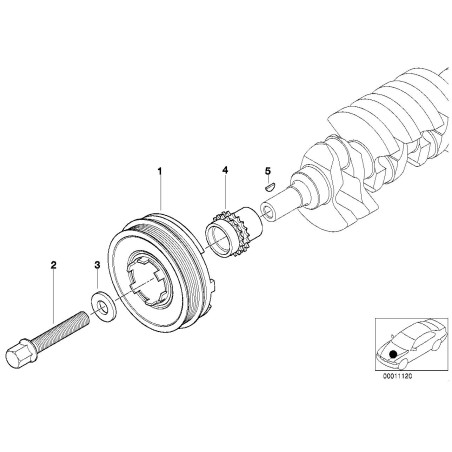 Amortisseur - Pièce d'origine BMW 11232247565 Amortisseur - Pièce d'origine BMW 11232247565