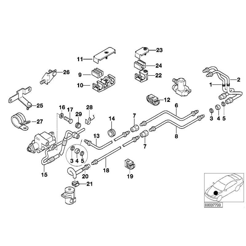 Anneau d'amortisseur - Pièce d'origine BMW 61611353754