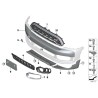 Grille décorative de capot - Pièce d'origine BMW 51137456604 Grille décorative de capot - Pièce d'origine BMW 51137456604