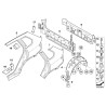 Lèvre de déflecteur arrière gauche - Pièce d'origine BMW 51627158383 Lèvre de déflecteur arrière gauche - Pièce d'origine BMW 51627158383