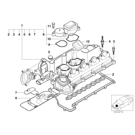 Filtre à air du moteur diesel - Kit de filtre à huile du carter - Pièce d'origine BMW 11127791552 Filtre à air du moteur diesel - Kit de filtre à huile du carter - Pièce d'origine BMW 11127791552
