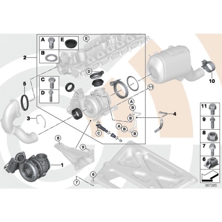 Joint de culasse moteur diesel - Pièce d'origine BMW 13712247395
