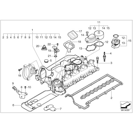 Joint de profil de moteur diesel - Pièce d'origine BMW 11127787977 Joint de profil de moteur diesel - Pièce d'origine BMW 11127787977