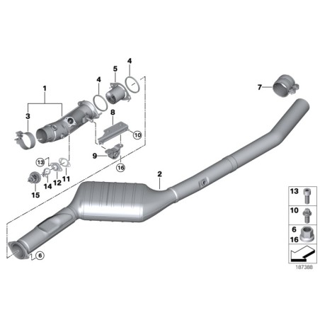 Injecteur de fluide d'échappement diesel - Pièce d'origine BMW 18307807206 Injecteur de fluide d'échappement diesel - Pièce d'origine BMW 18307807206