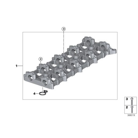 Joint d'étanchéité de la cavité de l'injecteur diesel - Pièce d'origine BMW 11317801703