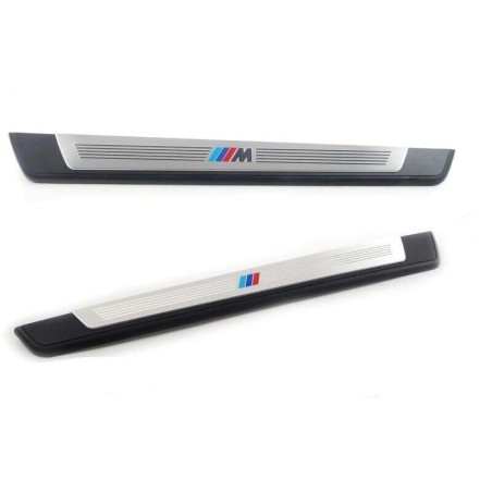 Ensemble de bande de seuil d'entrée de porte droite + gauche - Pièce d'origine BMW 51478040123/51478040124 Ensemble de bande de seuil d'entrée de porte droite + gauche - Pièce d'origine BMW 51478040123/51478040124