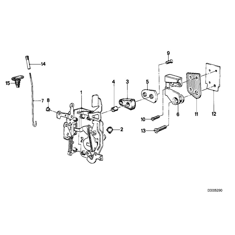 Tampon de verrouillage de porte - Pièce d'origine BMW 51211809735