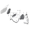 Bouton de verrouillage de porte noir - Pièce d'origine BMW 51211805643