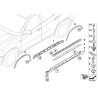 Garniture de seuil de porte - Pièce d'origine BMW 51777184420 Garniture de seuil de porte - Pièce d'origine BMW 51777184420