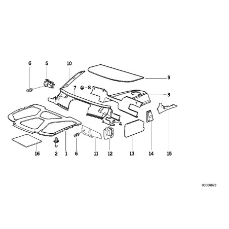 Isolation phonique de porte - Pièce d'origine BMW 51488161501 Isolation phonique de porte - Pièce d'origine BMW 51488161501
