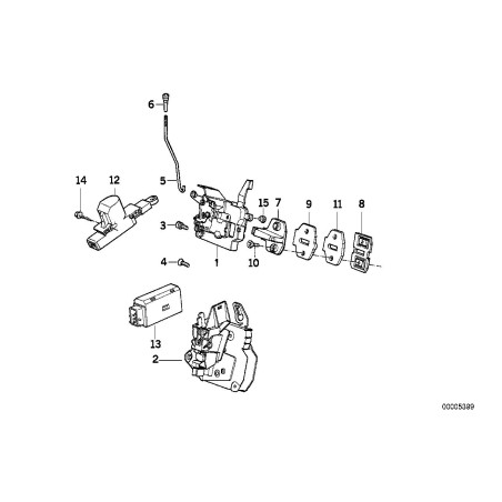 Gâche de porte - Pièce d'origine BMW 51218101126