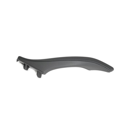 Poignée d'ouverture de garniture de porte en cuir gauche RHD noir - Pièce d'origine BMW 51417225851