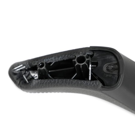 Poignée d'ouverture de garniture de porte en cuir gauche RHD noir - Pièce d'origine BMW 51417225851