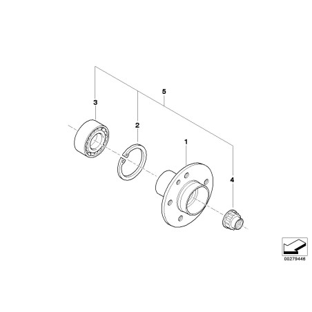 Bride d'essieu moteur - Pièce d'origine BMW 33411093567