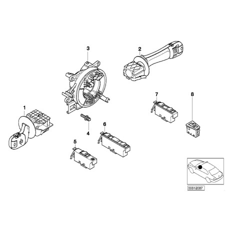 Interrupteur de vitre conducteur - Pièce d'origine BMW 61316902183 Interrupteur de vitre conducteur - Pièce d'origine BMW 61316902183