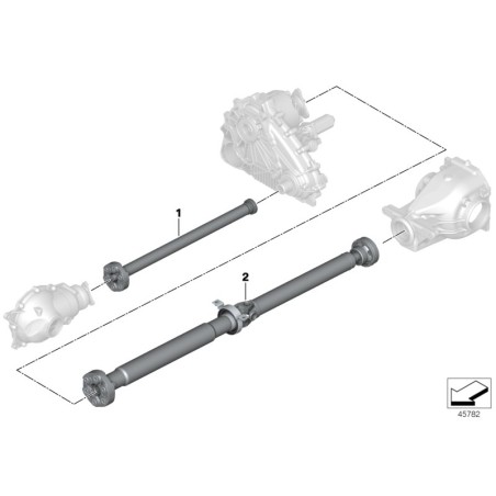 Arbre de transmission avant - Pièce d'origine BMW 26207508629 Arbre de transmission avant - Pièce d'origine BMW 26207508629